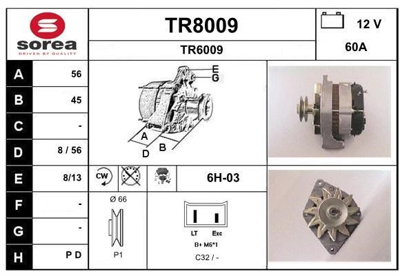 SNRA TR8009 Alternator TR8009: Atrakcyjna cena w Polsce na 2407.PL - Zamów teraz!