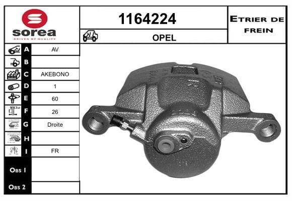 SNRA 1164224 Суппорт тормозной передний правый 1164224: Отличная цена - Купить в Польше на 2407.PL!