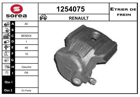 SNRA 1254075 Суппорт тормозной 1254075: Отличная цена - Купить в Польше на 2407.PL!