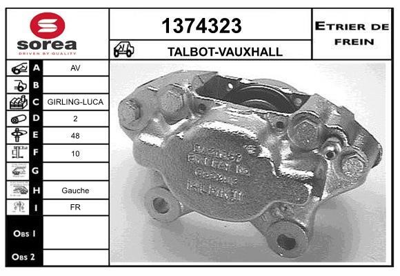SNRA 1374323 Brake caliper 1374323: Buy near me in Poland at 2407.PL - Good price!