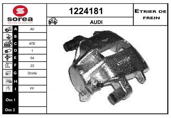 SNRA 1224181 Brake caliper 1224181: Buy near me in Poland at 2407.PL - Good price!
