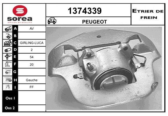 SNRA 1374339 Brake caliper 1374339: Buy near me in Poland at 2407.PL - Good price!