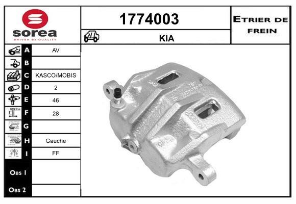 SNRA 1774003 Brake caliper 1774003: Buy near me in Poland at 2407.PL - Good price!