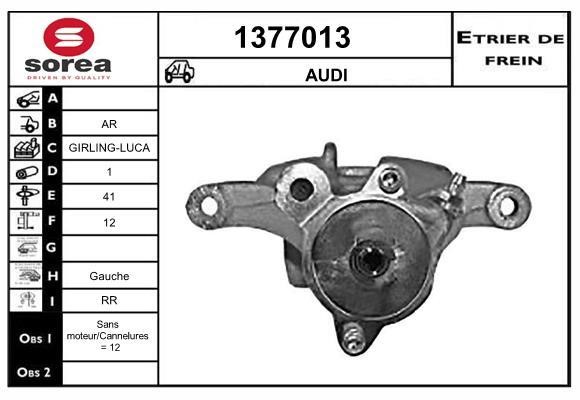 SNRA 1377013 Brake caliper rear left 1377013: Buy near me in Poland at 2407.PL - Good price!