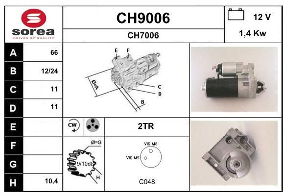 SNRA CH9006 Starter CH9006: Buy near me in Poland at 2407.PL - Good price!