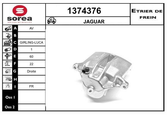 SNRA 1374376 Суппорт тормозной 1374376: Отличная цена - Купить в Польше на 2407.PL!