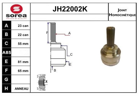 SNRA JH22002K CV joint JH22002K: Buy near me in Poland at 2407.PL - Good price!