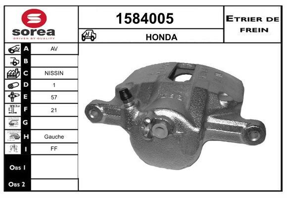 SNRA 1584005 Brake caliper 1584005: Buy near me in Poland at 2407.PL - Good price!