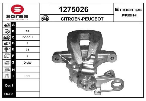SNRA 1275026 Brake caliper 1275026: Buy near me in Poland at 2407.PL - Good price!
