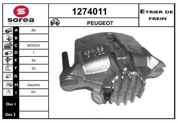 SNRA 1274011 Bremssattel vorne links 1274011: Kaufen Sie zu einem guten Preis in Polen bei 2407.PL!