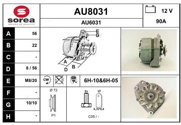 SNRA AU8031 Alternator AU8031: Dobra cena w Polsce na 2407.PL - Kup Teraz!