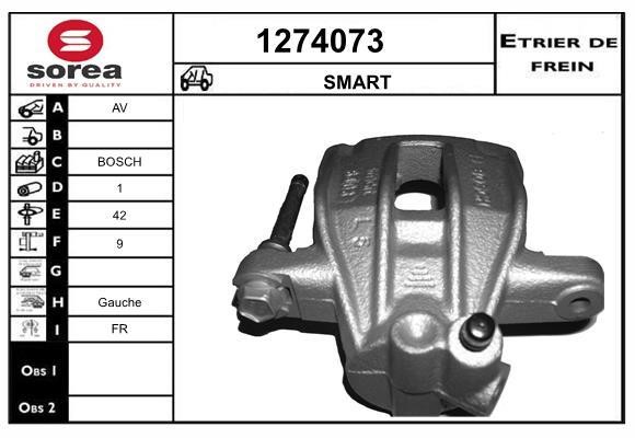 SNRA 1274073 Brake caliper 1274073: Buy near me in Poland at 2407.PL - Good price!