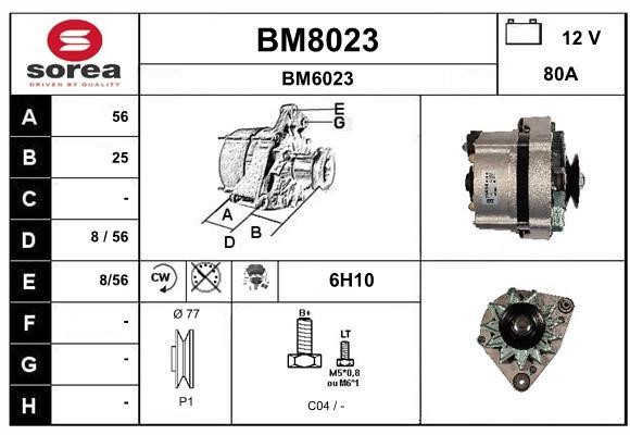 SNRA BM8023 Alternator BM8023: Dobra cena w Polsce na 2407.PL - Kup Teraz!