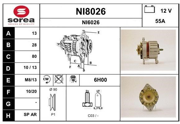 SNRA NI8026 Alternator NI8026: Dobra cena w Polsce na 2407.PL - Kup Teraz!
