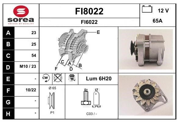 SNRA FI8022 Alternator FI8022: Dobra cena w Polsce na 2407.PL - Kup Teraz!