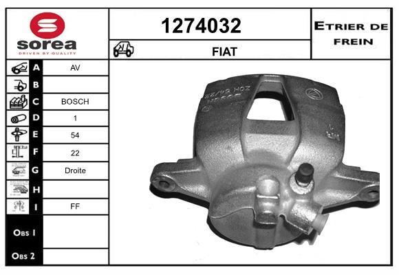 SNRA 1274032 Brake caliper front right 1274032: Buy near me in Poland at 2407.PL - Good price!