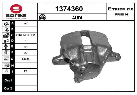 SNRA 1374360 Суппорт тормозной 1374360: Отличная цена - Купить в Польше на 2407.PL!