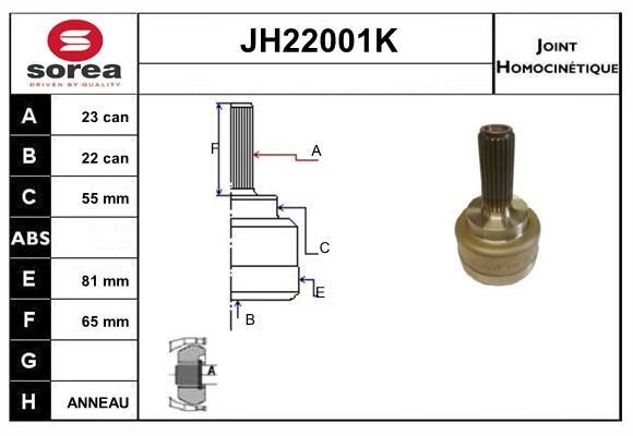 SNRA JH22001K CV joint JH22001K: Buy near me in Poland at 2407.PL - Good price!
