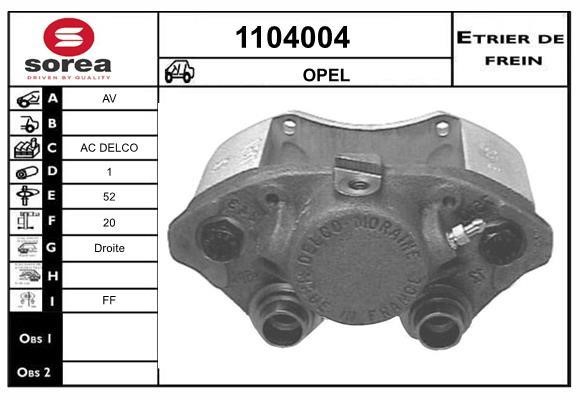 SNRA 1104004 Brake caliper 1104004: Buy near me in Poland at 2407.PL - Good price!