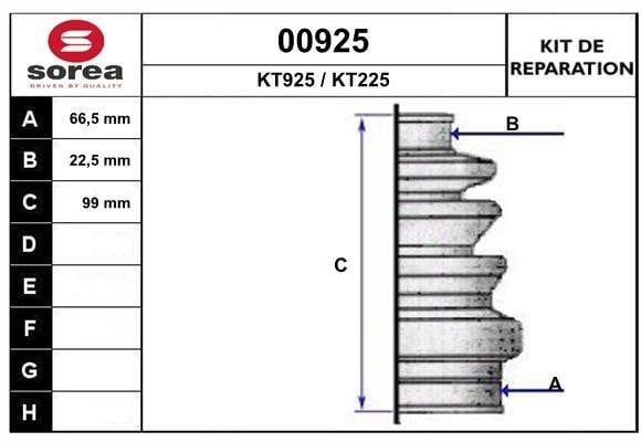 SNRA 00925 Bellow, driveshaft 00925: Buy near me at 2407.PL in Poland at an Affordable price!