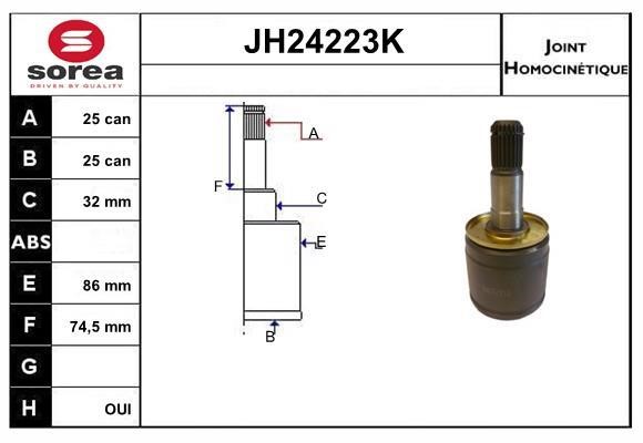 SNRA JH24223K CV joint JH24223K: Buy near me in Poland at 2407.PL - Good price!