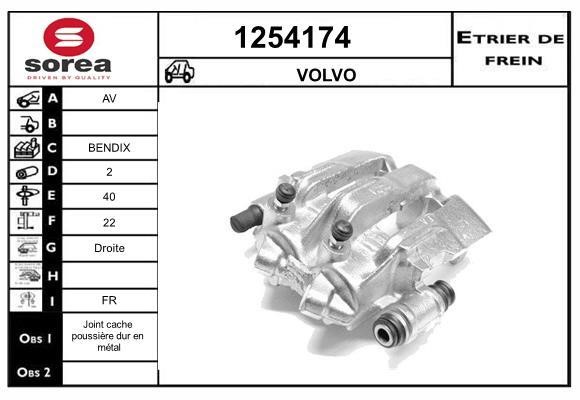 SNRA 1254174 Brake caliper 1254174: Buy near me in Poland at 2407.PL - Good price!