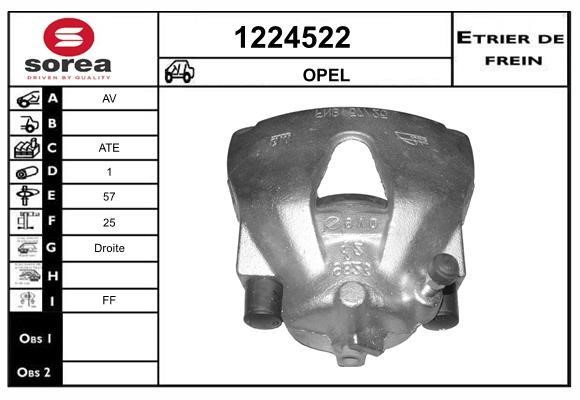 SNRA 1224522 Brake caliper 1224522: Buy near me in Poland at 2407.PL - Good price!
