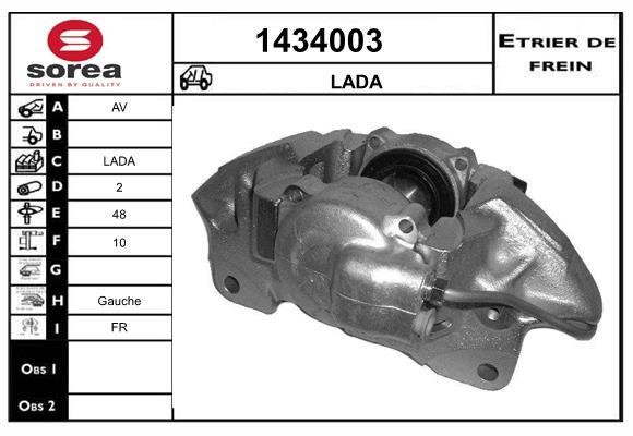 SNRA 1434003 Brake caliper front left 1434003: Buy near me in Poland at 2407.PL - Good price!