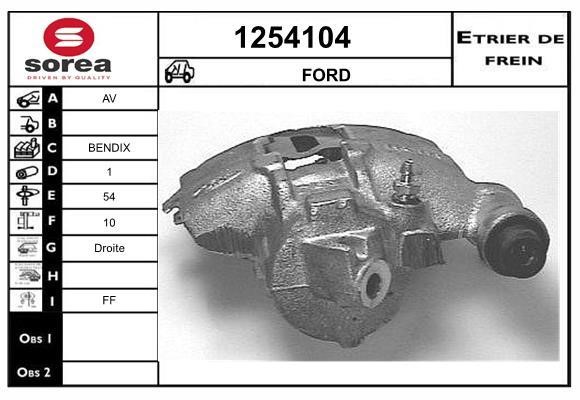 SNRA 1254104 Brake caliper 1254104: Buy near me in Poland at 2407.PL - Good price!