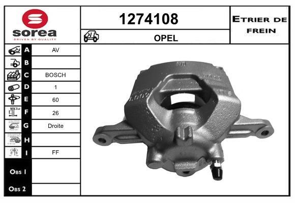 SNRA 1274108 Brake caliper front right 1274108: Buy near me in Poland at 2407.PL - Good price!