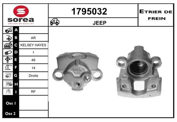 SNRA 1795032 Brake caliper 1795032: Buy near me at 2407.PL in Poland at an Affordable price!