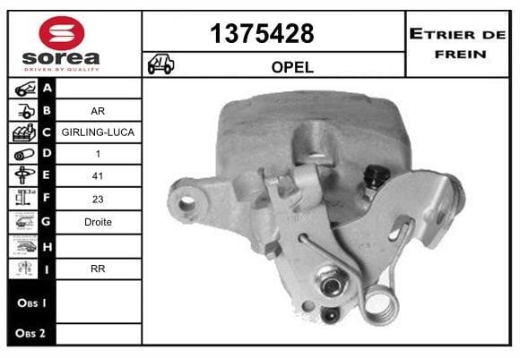 SNRA 1375428 Суппорт тормозной задний правый 1375428: Отличная цена - Купить в Польше на 2407.PL!