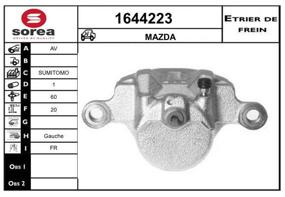 SNRA 1644223 Суппорт тормозной передний левый 1644223: Отличная цена - Купить в Польше на 2407.PL!