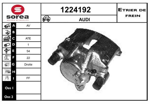 SNRA 1224192 Bremssattel vorne rechts 1224192: Kaufen Sie zu einem guten Preis in Polen bei 2407.PL!