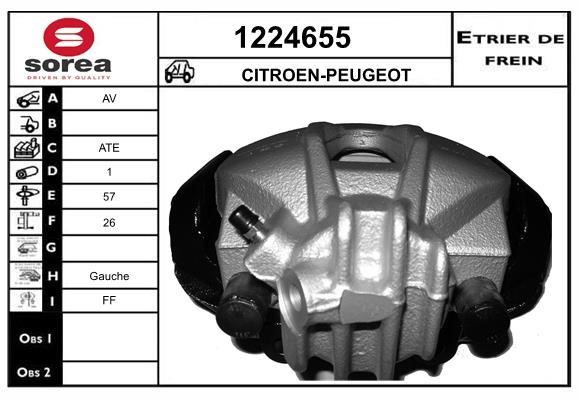 SNRA 1224655 Brake caliper front left 1224655: Buy near me in Poland at 2407.PL - Good price!