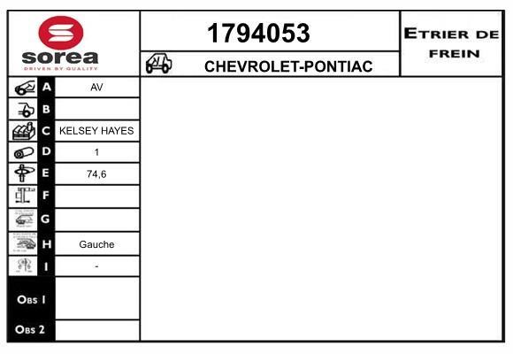 SNRA 1794053 Суппорт тормозной 1794053: Отличная цена - Купить в Польше на 2407.PL!