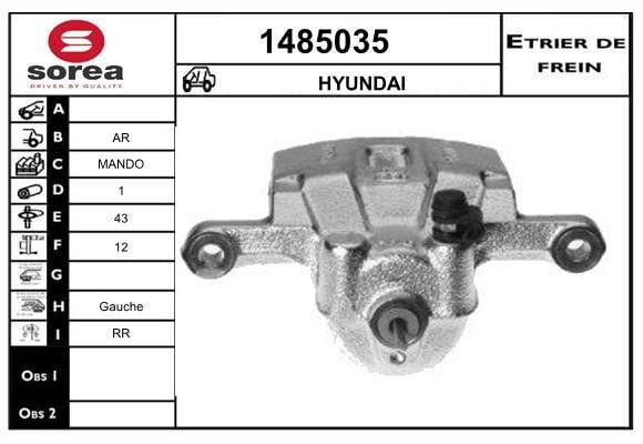 SNRA 1485035 Brake caliper rear left 1485035: Buy near me in Poland at 2407.PL - Good price!