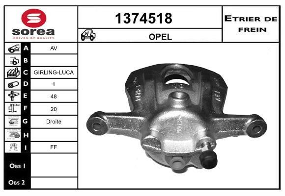 SNRA 1374518 Brake caliper 1374518: Buy near me in Poland at 2407.PL - Good price!
