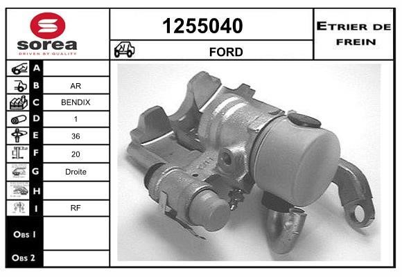 SNRA 1255040 Brake caliper 1255040: Buy near me in Poland at 2407.PL - Good price!