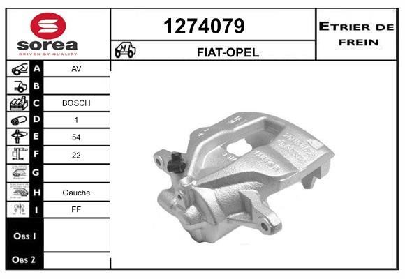 SNRA 1274079 Brake caliper front left 1274079: Buy near me in Poland at 2407.PL - Good price!