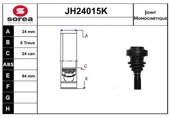 SNRA JH24015K CV joint JH24015K: Buy near me in Poland at 2407.PL - Good price!