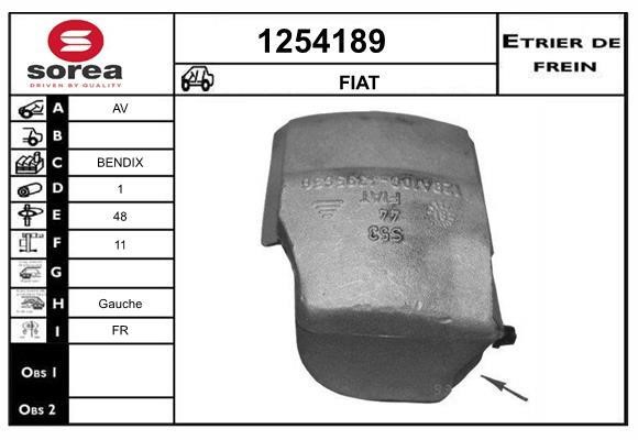 SNRA 1254189 Brake caliper 1254189: Buy near me in Poland at 2407.PL - Good price!