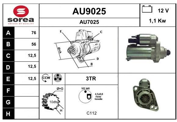 SNRA AU9025 Starter AU9025: Buy near me at 2407.PL in Poland at an Affordable price!