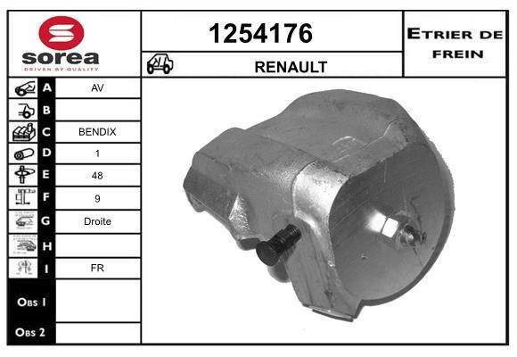 SNRA 1254176 Супорт гальмівний 1254176: Приваблива ціна - Купити у Польщі на 2407.PL!