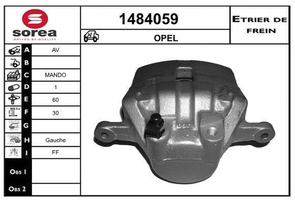 SNRA 1484059 Brake caliper front left 1484059: Buy near me in Poland at 2407.PL - Good price!