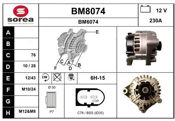 SNRA BM8074 Генератор BM8074: Купити у Польщі - Добра ціна на 2407.PL!