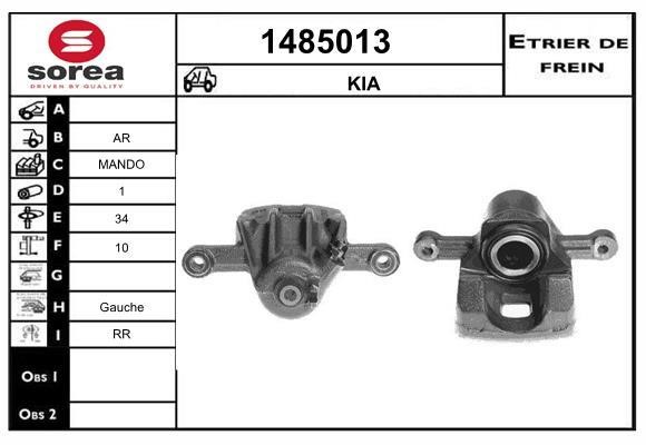 SNRA 1485013 Brake caliper rear left 1485013: Buy near me in Poland at 2407.PL - Good price!
