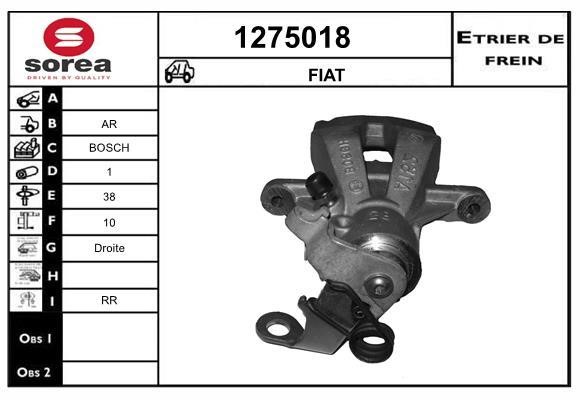 SNRA 1275018 Brake caliper rear right 1275018: Buy near me in Poland at 2407.PL - Good price!