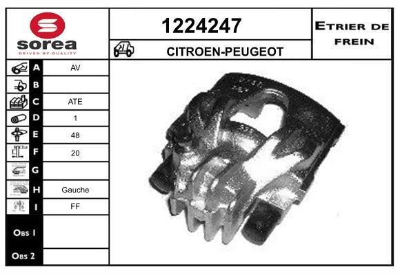 SNRA 1224247 Brake caliper 1224247: Buy near me in Poland at 2407.PL - Good price!