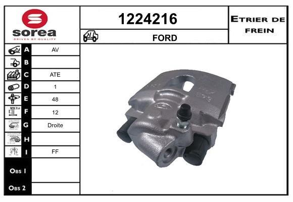 SNRA 1224216 Brake caliper front right 1224216: Buy near me at 2407.PL in Poland at an Affordable price!